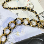 CHL - Large Flap Bag Gold Hardware Black For Women Handbags, Shoulder Bags 9.1in/23LO AS3367