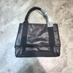 BLN-Ciaga Navy Small Cabas Tote Bag In Gray, For Women,  Bags 18.5in/47LO