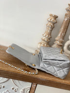 CHL - Large Flap Grey Bag For Women 23LO/9in