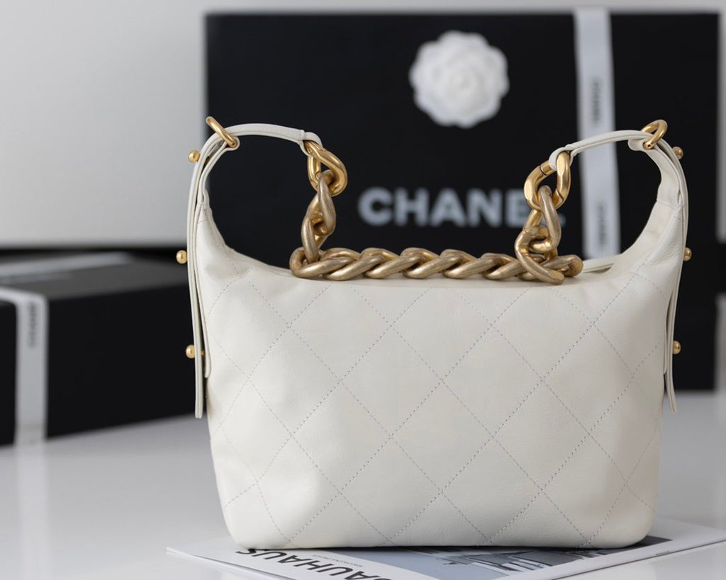 CHL - Medium Hobo Bag White For Women 11in/28LO