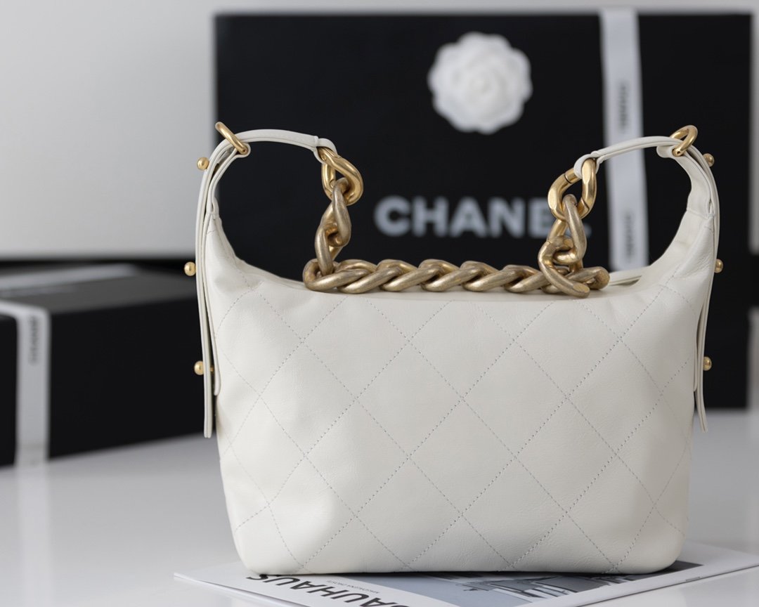 CHL - Medium Hobo Bag White For Women 11in/28LO