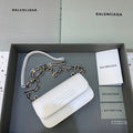 BLN-Ciaga Gossip Small On Chain Shoulder Bag White, For Women,  Bags 7.4in/19LO