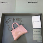 BLN-Ciaga Hourglass Mini Handbag With Chain In Light Pink, For Women,  Bags 4.7in/12LO