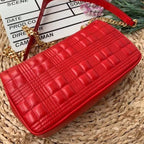 B-Berry - BB  Quilted Medium Lola Bag Monogram Red For Women, Bags 11in/28LO