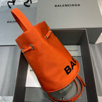 BLN-Ciaga Le Cagole Medium Bucket Bag In Orange, For Women,  Bags 11.8in/30LO