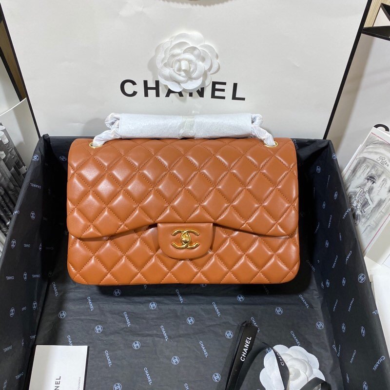 CHL - Large Classic Handbag Gold Hardware Brown For Women Handbags, Shoulder Bags 11.8in/30LO