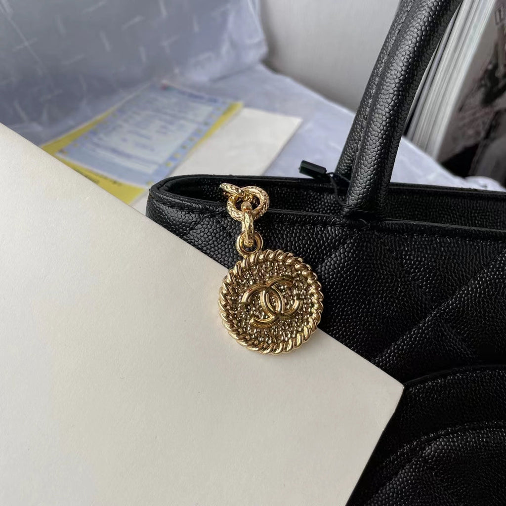 CHL - Medallion Tote Shoulder Black Bag For Women 29LO/11.4in