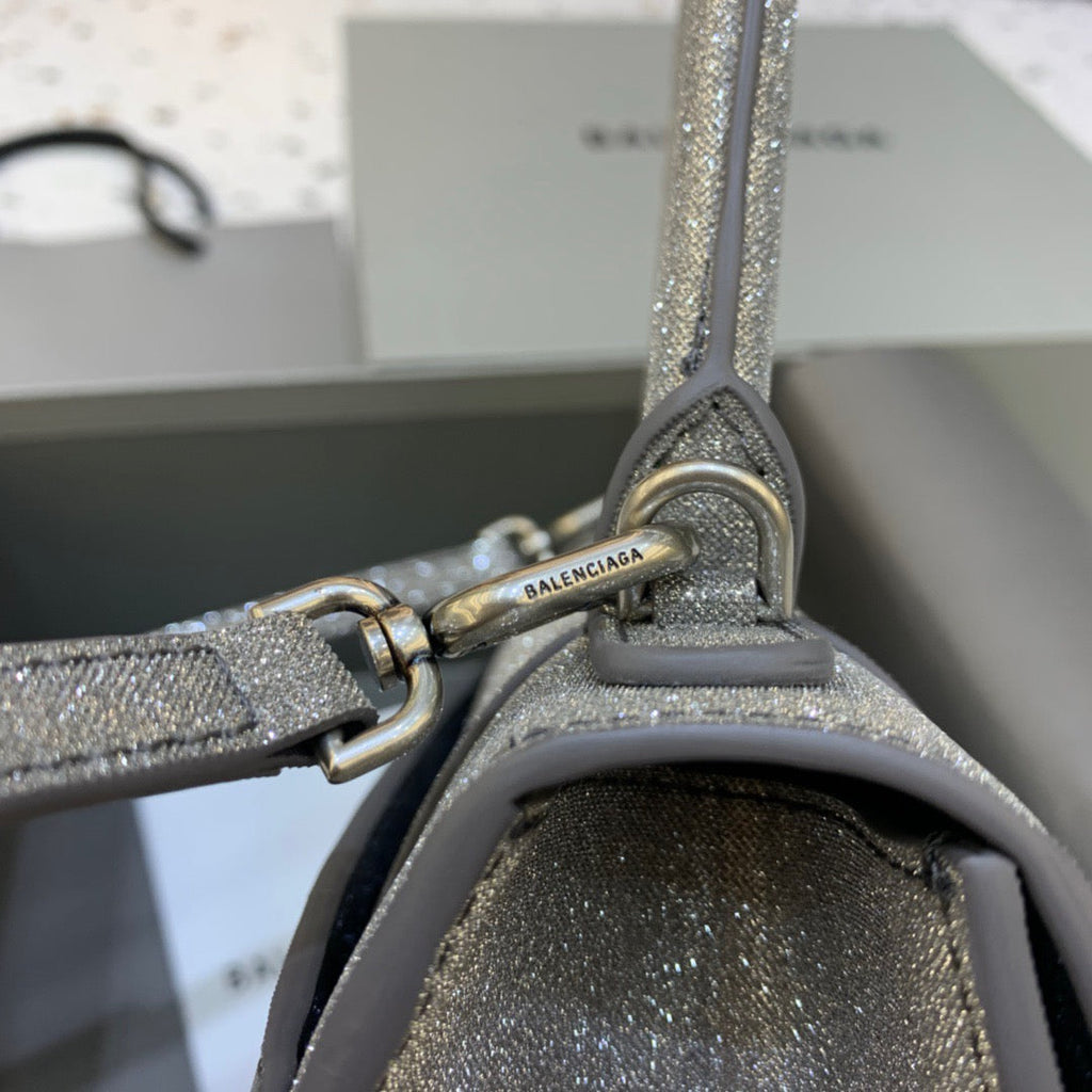 BLN-Ciaga Hourglass Small Handbag In Grey, For Women,  Bags 9in/23LO