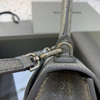 BLN-Ciaga Hourglass Small Handbag In Grey, For Women,  Bags 9in/23LO