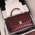 CHL - Handbag With Top Handle Dark Red For Women 11in/28LO