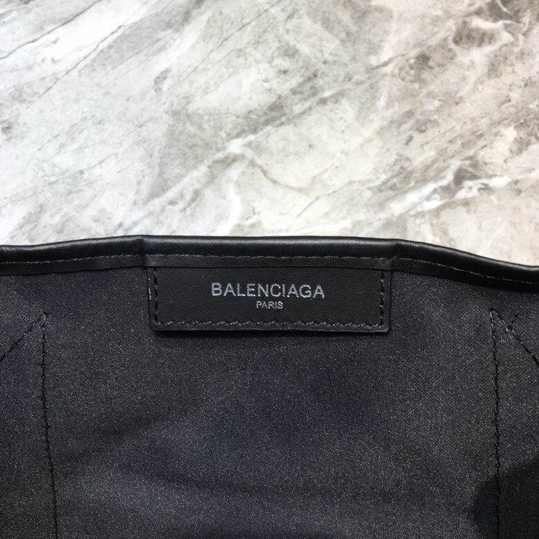 BLN-Ciaga Navy Small Cabas Tote Bag In Black, For Women,  Bags 18.5in/47LO 3399332HH3N1000