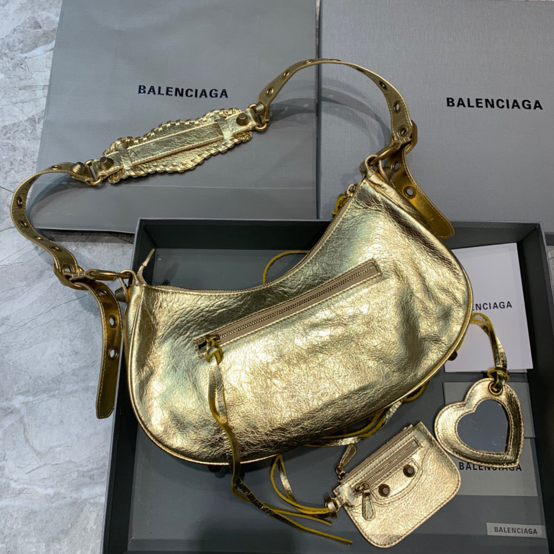 BLN-Ciaga Le Cagole XS Shoulder Bag In Gold, For Women,  Bags 13in/33LO