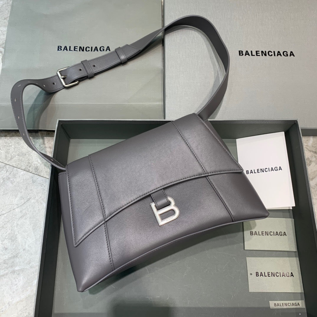 BLN-Ciaga Downtown Small Shoulder Bag In Gray, For Women,  Bags 11.8in/30LO 67135329S1Y1604