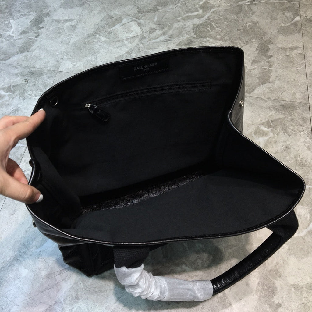 BLN-Ciaga Navy Medium Cabas Tote Bag In Black, For Women,  Bags 14.1in/36LO