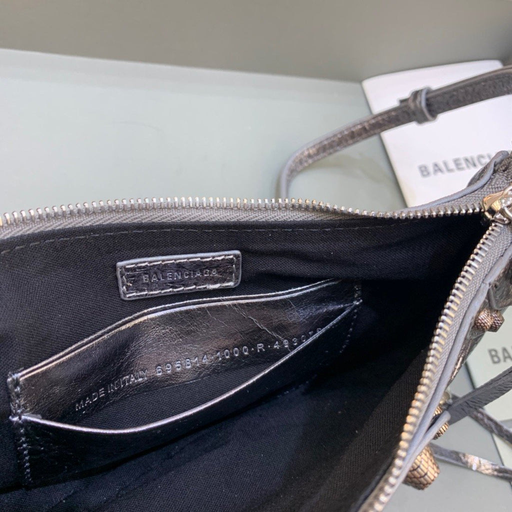 BLN-Ciaga Le Cagole Mini Bag With Chain In Grey, For Women,  Bags 8.2in/21LO