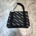 BLN-Ciaga Navy Small Cabas Tote Bag In Black, For Women,  Bags 18.5in/47LO