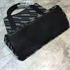 BLN-Ciaga Navy Medium Cabas Tote Bag In Black, For Women,  Bags 14.1in/36LO