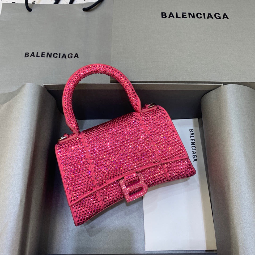 BLN-Ciaga Hourglass XS Handbag In Pink, For Women,  Bags 7.4in/19LO