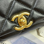 CHL - Large Flap Bag Gold Hardware Black For Women Handbags, Shoulder Bags 9.1in/23LO AS3367