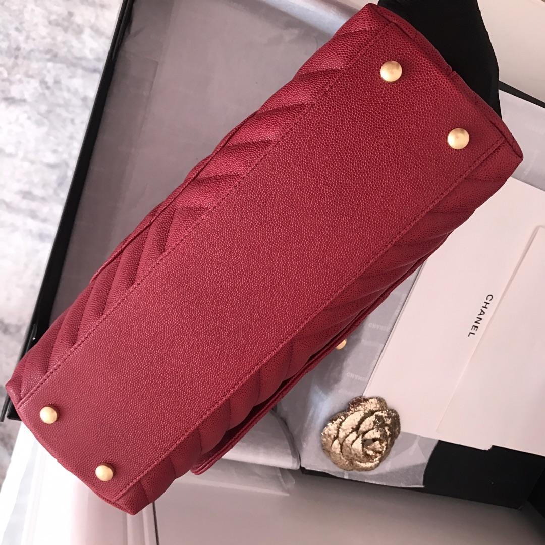 CHL - Handbag With Top Handle Red For Women 11in/28LO