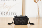 CHL -  Crystal Small Vanity with Chain Black Bag For Women 10LO/4in
