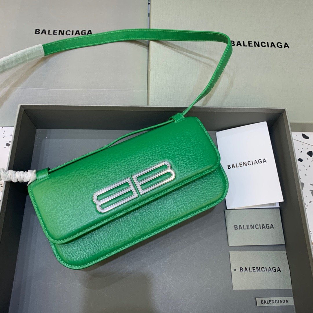 BLN-Ciaga Gossip Small Shoulder Bag Green, For Women,  Bags 9.1in/23LO