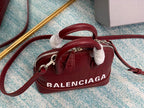 BLN-Ciaga Ville Mini Handbag In Dark Red, For Women,  Bags 4.7in/12LO