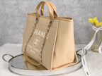 CHL - Small Shopping Bag SilLusso Official - Hardware Raffia For Women Handbags, Shoulder Bags 15.2in/39LO AS3257