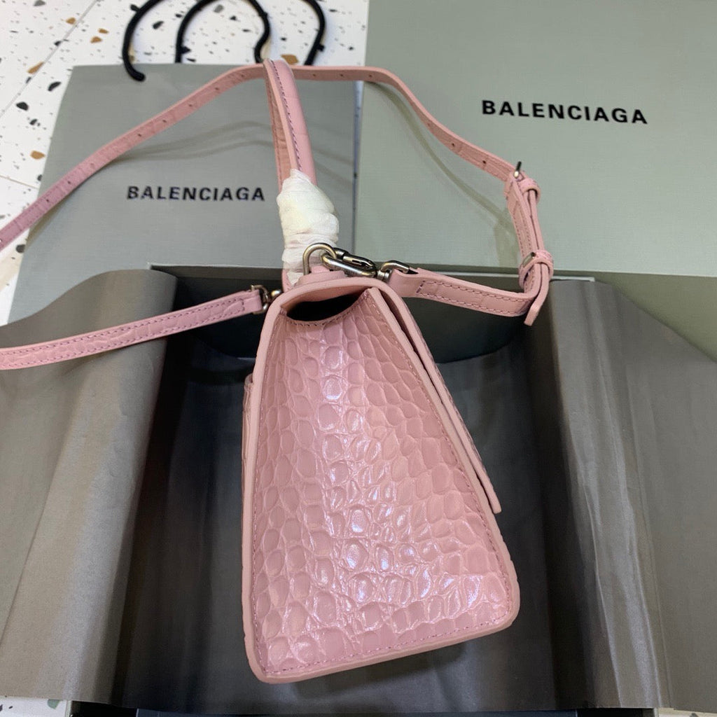 BLN-Ciaga Hourglass Small Handbag In Pink, For Women,  Bags 9in/23LO 5935461LR6Y5906
