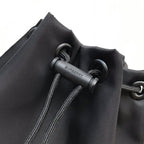B-Berry - BB  Logo Print Nylon Drawcord Pouch Black For Women, Bags 7.7in/19.5LO