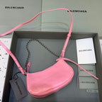 BLN-Ciaga Le Cagole Mini Bag With Chain In Pink, For Women,  Bags 8.2in/21LO 69581423EBY5812
