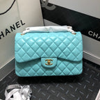 CHL - Large Classic Handbag Gold Hardware Blue For Women Handbags, Shoulder Bags 11.8in/30LO