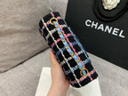 CHL - Navy Sparkle Tweed Classic Mini Rectangular Flap Bag For Women 20LO/7.5in