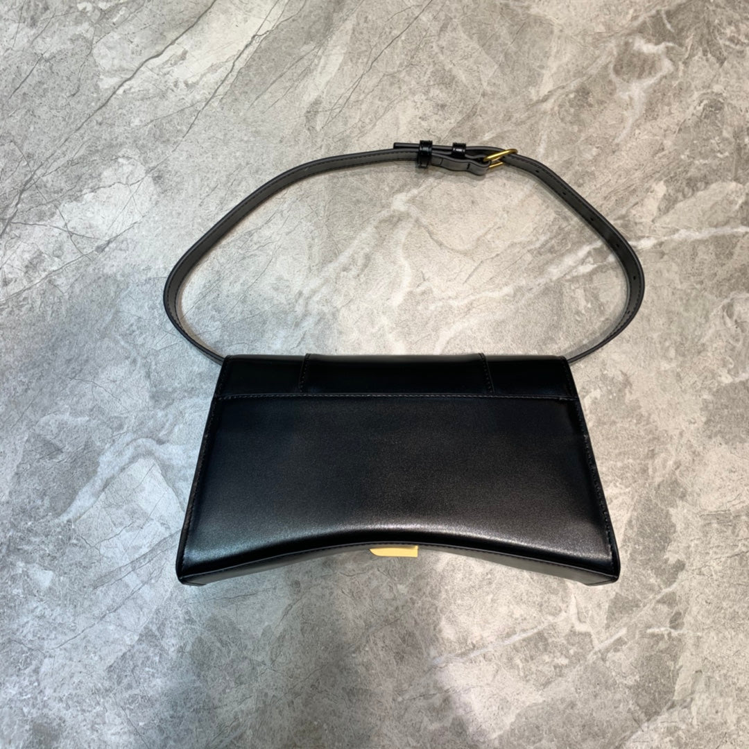 BLN-Ciaga Hourglass Handbag In Black, For Women,  Bags 9.8in/25LO