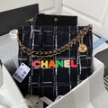 CHL -  22 Handbag Gold Hardware Black For Women Handbags, Shoulder Bags 14.2in/36LO AS3262
