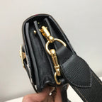 B-Berry - BB  Small Bridle House Check And Buckle Crossbody Black For Women, Bags 7.8in/20LO