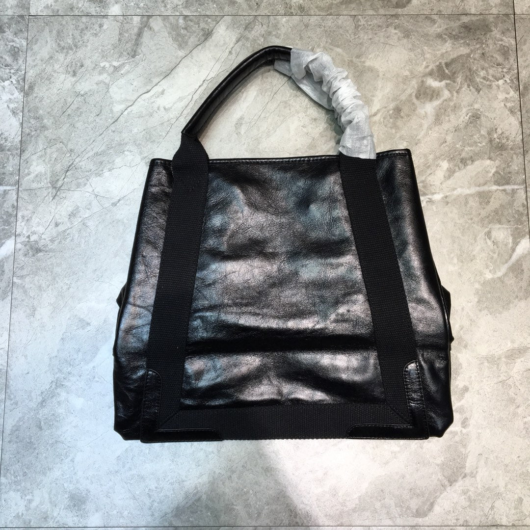 BLN-Ciaga Navy Medium Cabas Tote Bag In Black, For Women,  Bags 14.1in/36LO