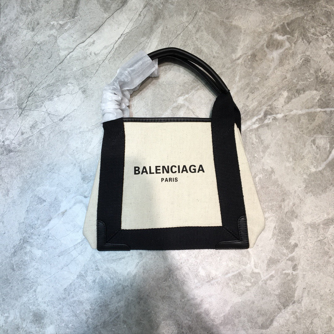 BLN-Ciaga Navy Small Cabas Tote Bag In Black, For Women,  Bags 18.5in/47LO 3399332HH3N9260