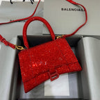 BLN-Ciaga Hourglass Small Handbag In Red, For Women,  Bags 9in/23LO