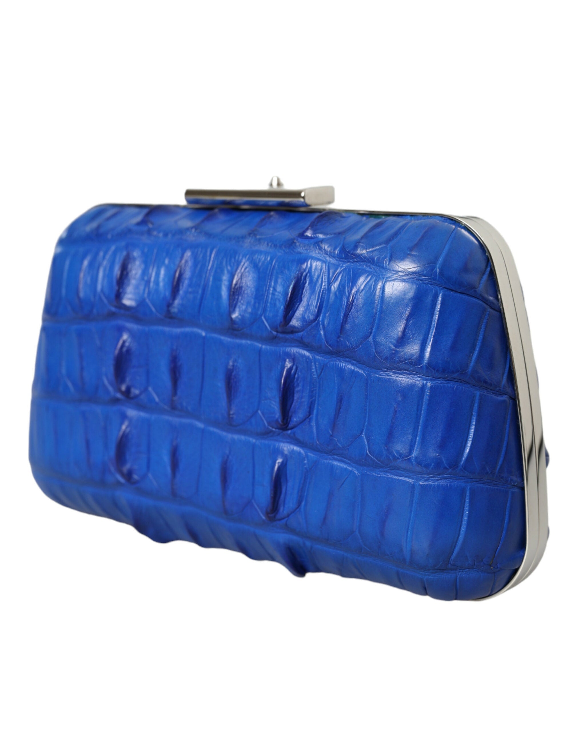 Blnciaga Electric  Crocodile Skin Women's Clutch