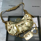 BLN-Ciaga Le Cagole XS Shoulder Bag In Gold, For Women,  Bags 13in/33LO