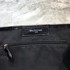 BLN-Ciaga Navy Small Cabas Tote Bag In Black, For Women,  Bags 18.5in/47LO