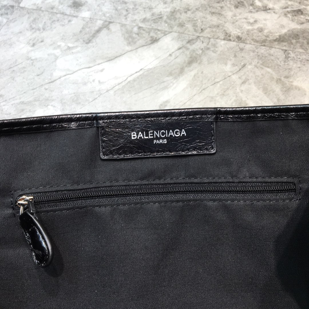 BLN-Ciaga Navy Small Cabas Tote Bag In Black, For Women,  Bags 18.5in/47LO