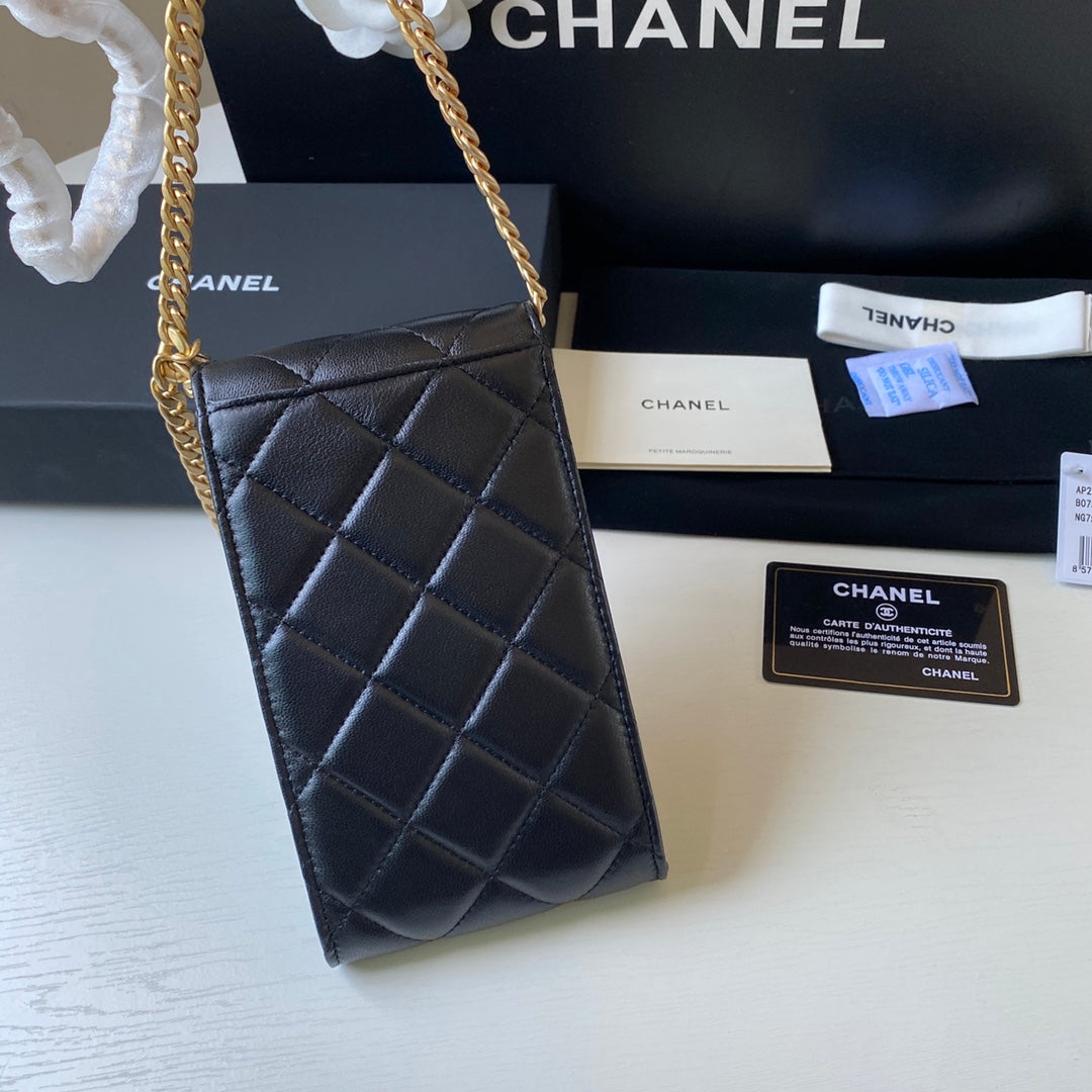 CHL - Phone Holder Black Bag For Women 15LO/6in