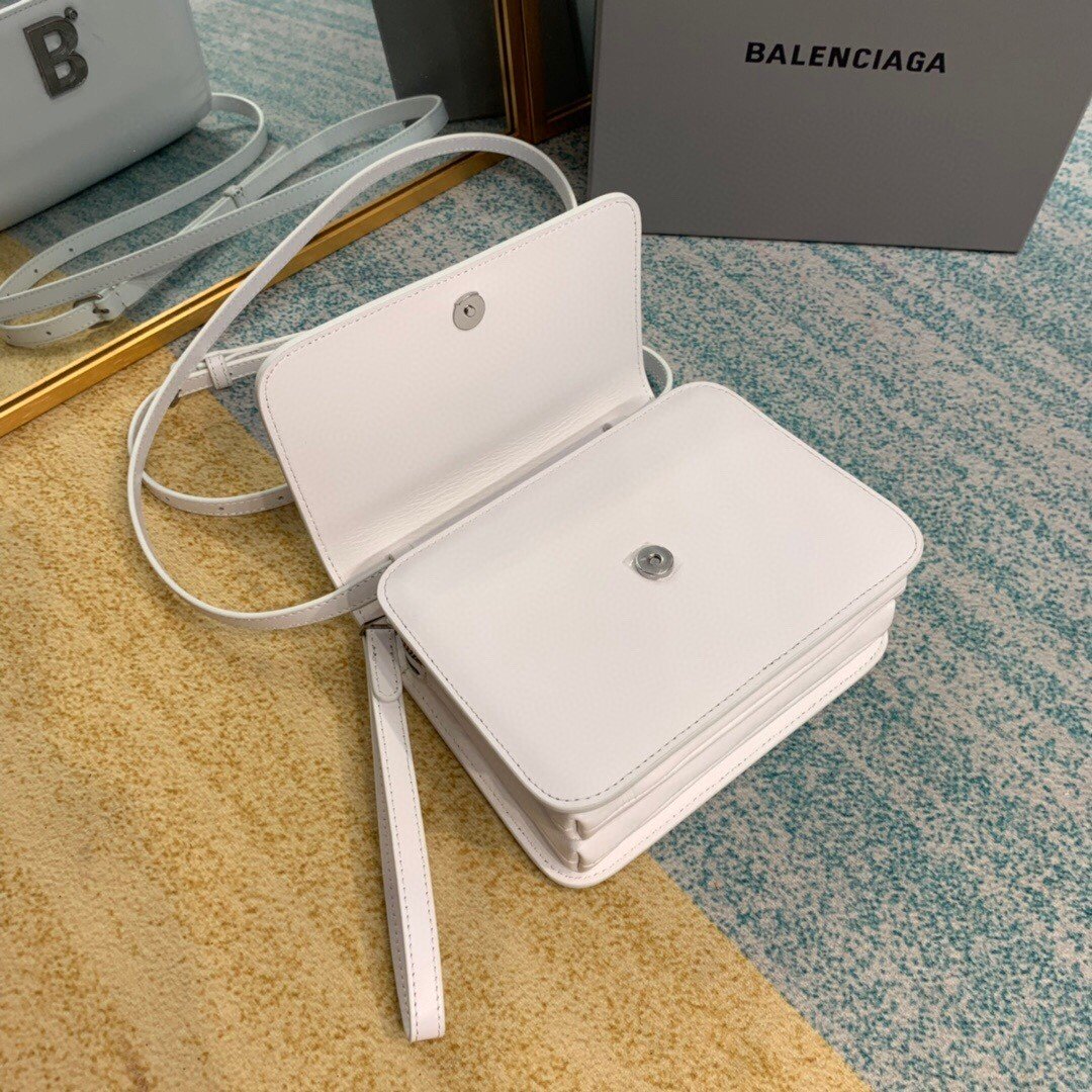 BLN-Ciaga Bolso Bandolera B In White, For Women,  Bags 7in/18LO
