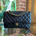 CHL Double Flap Jumbo Caviar Shoulder Bag