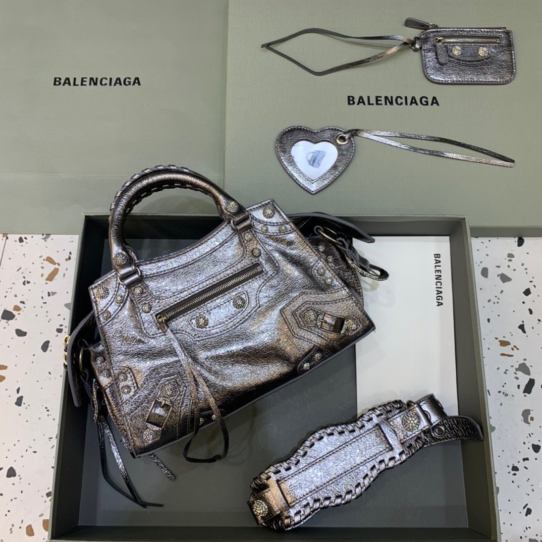 BLN-Ciaga Neo Cagole XS Handbag In Grey, For Women,  Bags 10.2in/26LO