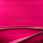 BLN-Ciaga Hourglass Small Handbag In Dark Pink, For Women,  Bags 9in/23LO