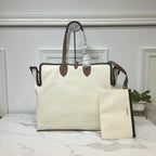 B-Berry - BB  The Large Soft Cotton Canvas Belt Bag Brown For Women, Women’s Bags 16.5in/42LO