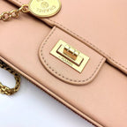 CHL - Maroon Medallion Nude Reissue 2.55 Classic 225 Flap Beige Bag For Women 24LO/9.4in